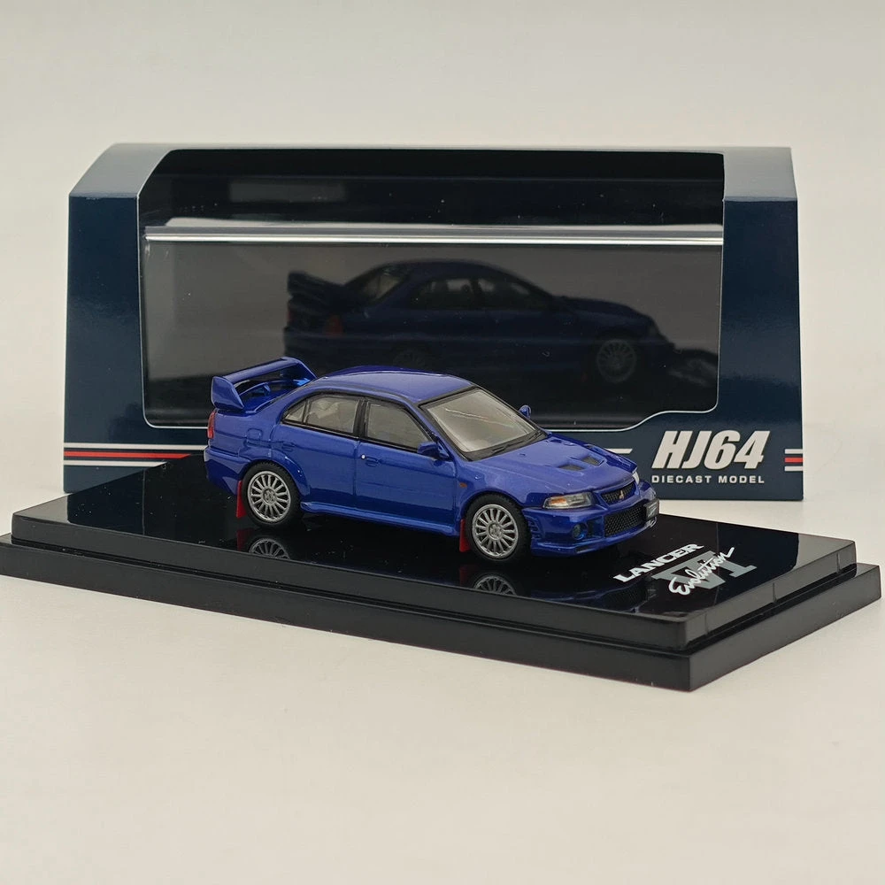 Hobby Japan 1/64 Mitsubishi Lancer GSR Evolution VI (CP9A)1999 HJ642033ABLP Blue 3 Hobby Japan 1/64 Mitsubishi Lancer GSR Evolution VI (CP9A)1999 HJ642033ABLP Blue - Image 3