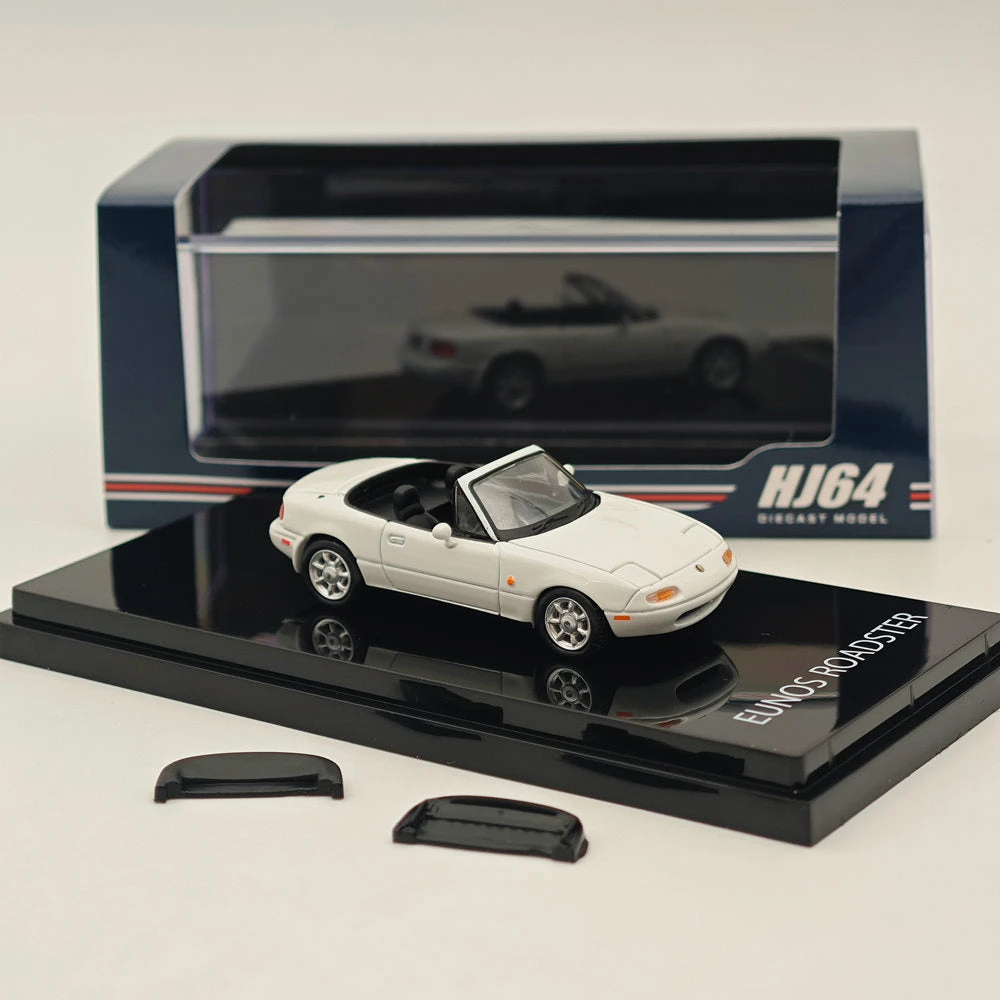 1/64 Hobby JAPAN Mazda EUNOS ROADSTER NA6CE WITH TONNEAU COVER White HJ642025AW Diecast Models Car Limited Collection Auto Toys Gift 5 1/64 Hobby JAPAN Mazda EUNOS ROADSTER NA6CE WITH TONNEAU COVER White HJ642025AW Diecast Models Car Limited Collection Auto Toys Gift - Image 5