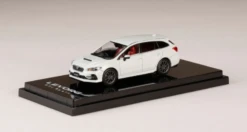 1/64 Hobby Japan SUBARU LEVORG STI Sport EyeSight Black Selection (VM / Type F）Genuine Optional Parts Equipped White Pearl Diecast Car Model