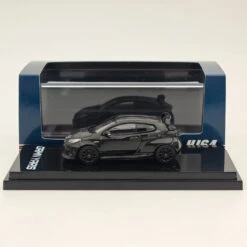 Hobby Japan 1:64 Toyota GRMN YARIS Circuit Package Precious Black Pearl HJ643024CBK Diecast Models Car Collection