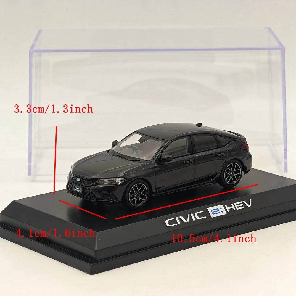 Hobby Japan 1/43 Honda CIVIC (FL4) E:HEV Crystal Black Pearl HJ433003BK Diecast Model Car Limited Collection 7 Hobby Japan 1/43 Honda CIVIC (FL4) E:HEV Crystal Black Pearl HJ433003BK Diecast Model Car Limited Collection - Image 7
