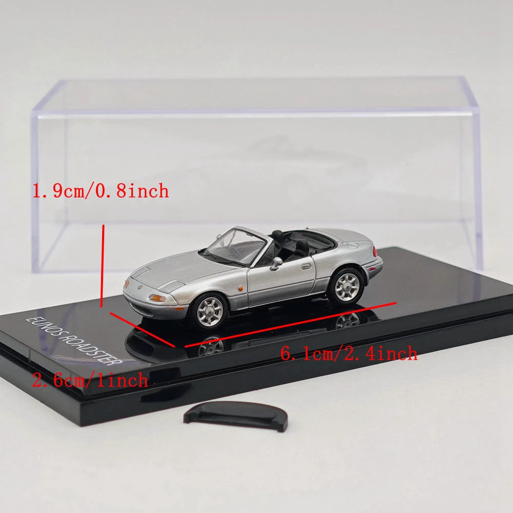 1/64 Hobby JAPAN Mazda EUNOS ROADSTER NA6CE WITH TONNEAU COVER Silver HJ642025AS Diecast Models Car Limited Collection Auto Toys Gift 2 1/64 Hobby JAPAN Mazda EUNOS ROADSTER NA6CE WITH TONNEAU COVER Silver HJ642025AS Diecast Models Car Limited Collection Auto Toys Gift - Image 2