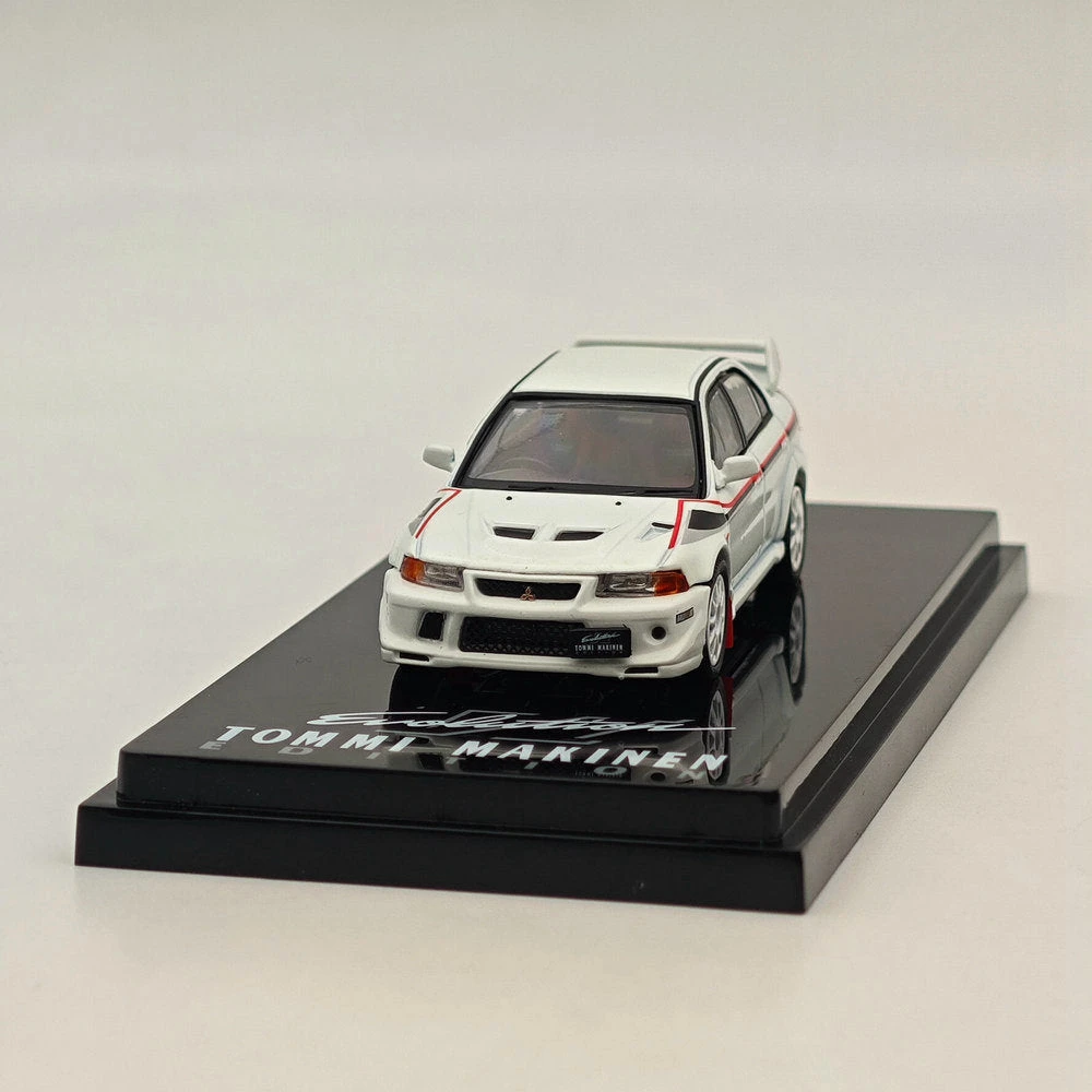 Hobby Japan 1/64 Mitsubishi Lancer GSR Evolution VI HJ642033CW Diecast White 5 Hobby Japan 1/64 Mitsubishi Lancer GSR Evolution VI HJ642033CW Diecast White - Image 5
