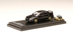 1/64 Hobby Japan SUBARU IMPREZA WRX (GC8) 1992 Customized Version With Engine Display Model Black