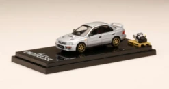 1/64 Hobby Japan SUBARU IMPREZA WRX (GC8) 1992 Customized Version With Engine Display Model Silver
