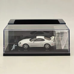 Hobby Japan 1/64 Toyota SUPRA RZ JZA80 With Active Spoiler Parts White HJ642042W Diecast Models Car Collection