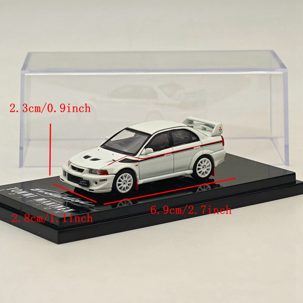 Hobby Japan 1/64 Mitsubishi Lancer GSR Evolution VI HJ642033CW Diecast White 7 Hobby Japan 1/64 Mitsubishi Lancer GSR Evolution VI HJ642033CW Diecast White - Image 7
