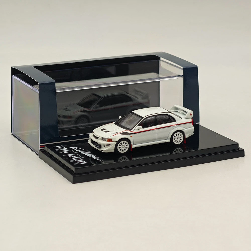 Hobby Japan 1/64 Mitsubishi Lancer GSR Evolution VI HJ642033CW Diecast White 2 Hobby Japan 1/64 Mitsubishi Lancer GSR Evolution VI HJ642033CW Diecast White - Image 2