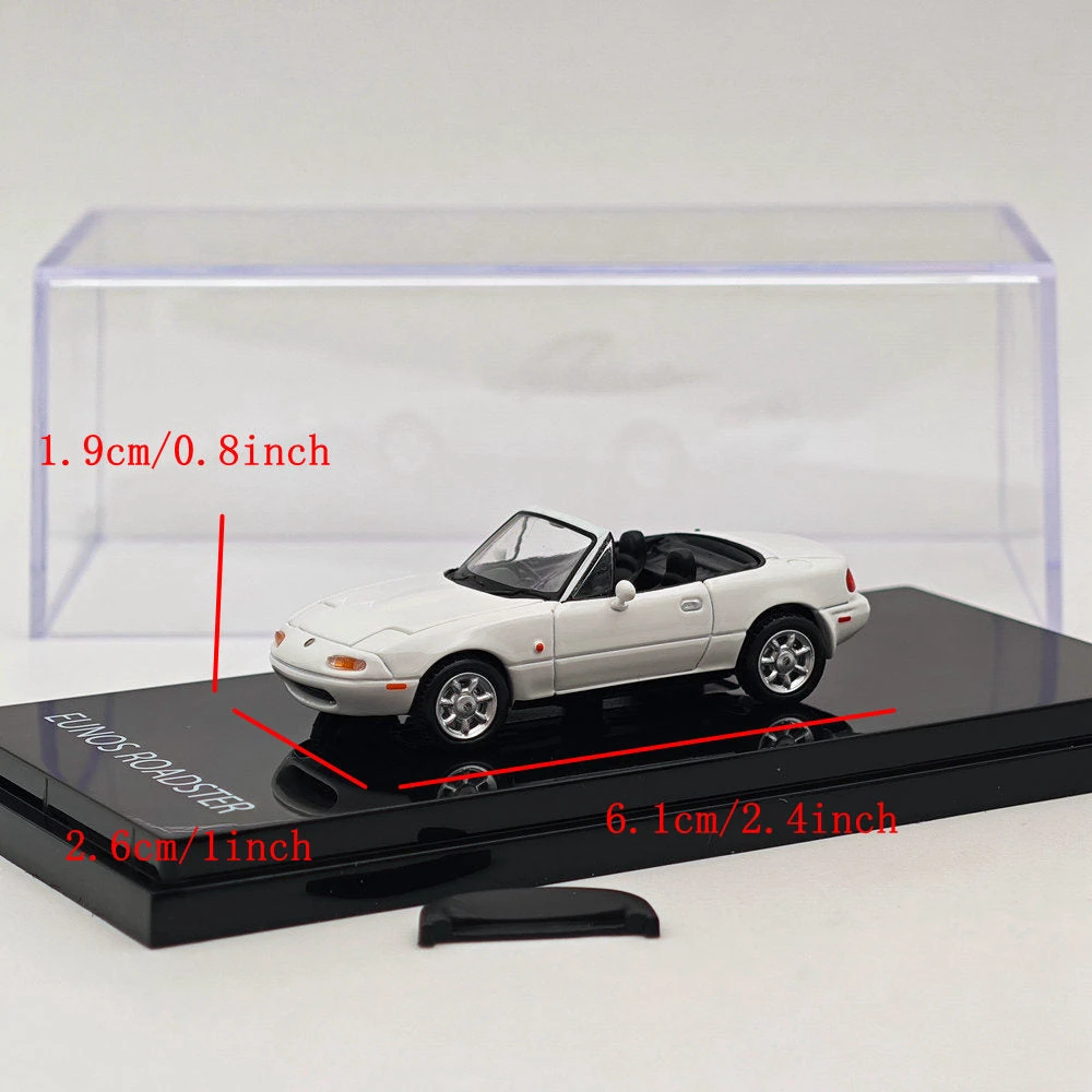 1/64 Hobby JAPAN Mazda EUNOS ROADSTER NA6CE WITH TONNEAU COVER White HJ642025AW Diecast Models Car Limited Collection Auto Toys Gift 2 1/64 Hobby JAPAN Mazda EUNOS ROADSTER NA6CE WITH TONNEAU COVER White HJ642025AW Diecast Models Car Limited Collection Auto Toys Gift - Image 2