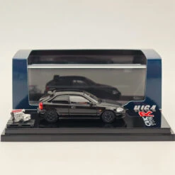 Hobby Japan 1/64 Honda Civic Type-R (EK9) Custom With Engine Diecast Car Limited Collection Auto Toys Gift Black
