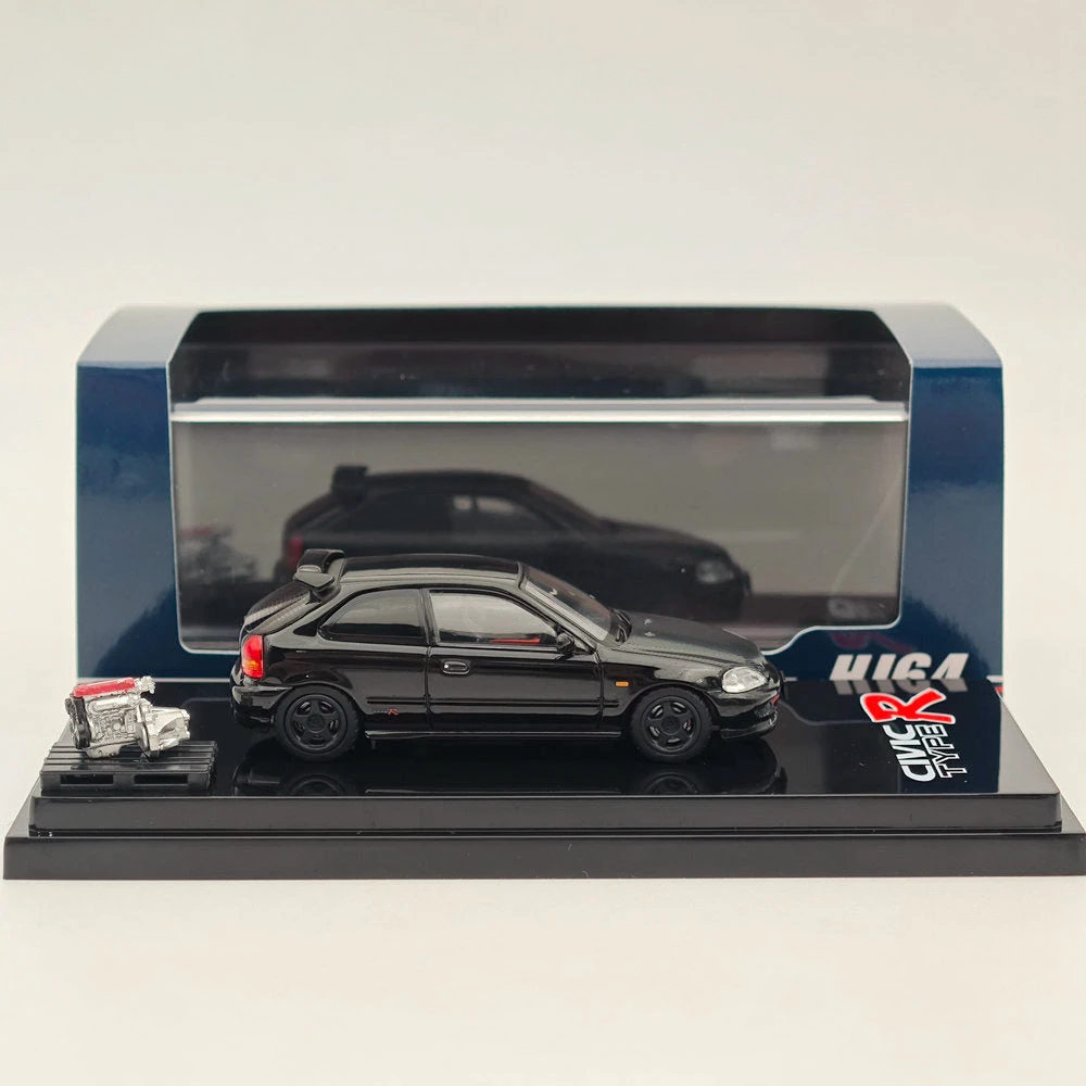 Hobby Japan 1/64 Honda Civic Type-R (EK9) Custom With Engine Diecast Car Limited Collection Auto Toys Gift Black 1 Hobby Japan 1/64 Honda Civic Type-R (EK9) Custom With Engine Diecast Car Limited Collection Auto Toys Gift Black
