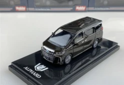 1/64 Hobby Japan Toyota Alphard HYBRID (H30@) AERO Gray Metallic Diecast Car Model