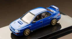 1/64 Hobby Japan SUBARU IMPREZA WRX (GC8) 1992 Customized Version With Engine Display Model Blue