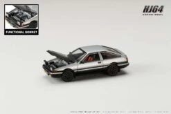 Hobby Japan 1:64 Toyota Sprinter Trueno GT Apex (AE86) In Silver / Black With Carbon Bonnet