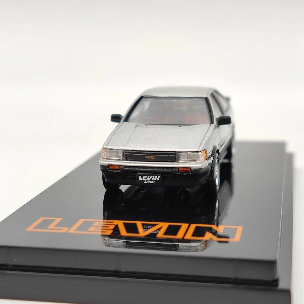 1/64 Hobby Japan TOYOTA COROLLA LEVIN AE86 3Door GT APEX 1983 Silver HJ641037ASK Diecast Model Toys Car Limited Collection Gift 4 1/64 Hobby Japan TOYOTA COROLLA LEVIN AE86 3Door GT APEX 1983 Silver HJ641037ASK Diecast Model Toys Car Limited Collection Gift - Image 4
