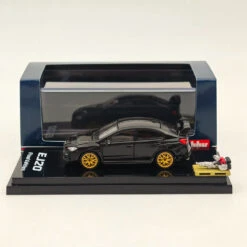 1/64 Hobby Japan Subaru WRX STI EJ20 Final Edition With Engine Black Diecast Car Limited Collection Auto Toys Gift