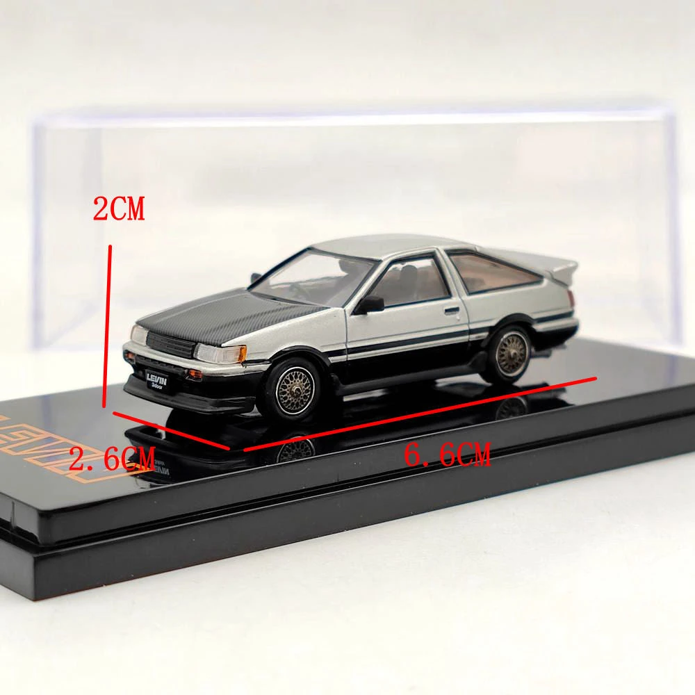 1/64 Hobby Japan TOYOTA COROLLA LEVIN AE86 3 Door CUSTOM Sliver HJ641037CSK Diecast Model Toys Car Limited Collection Gift 6 1/64 Hobby Japan TOYOTA COROLLA LEVIN AE86 3 Door CUSTOM Sliver HJ641037CSK Diecast Model Toys Car Limited Collection Gift - Image 6