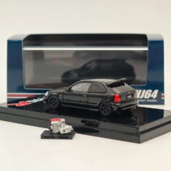 Hobby Japan 1/64 Honda Civic Type-R (EK9) Custom With Engine Diecast Car Limited Collection Auto Toys Gift Black 12 Hobby Japan 1/64 Honda Civic Type-R (EK9) Custom With Engine Diecast Car Limited Collection Auto Toys Gift Black -Horizone 494a1d20ee189c117edfc7d742fa8ac3