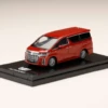 1/64 Hobby Japan Toyota Alphard HYBRID (H30@) Dark Red Metallic Diecast Car Model