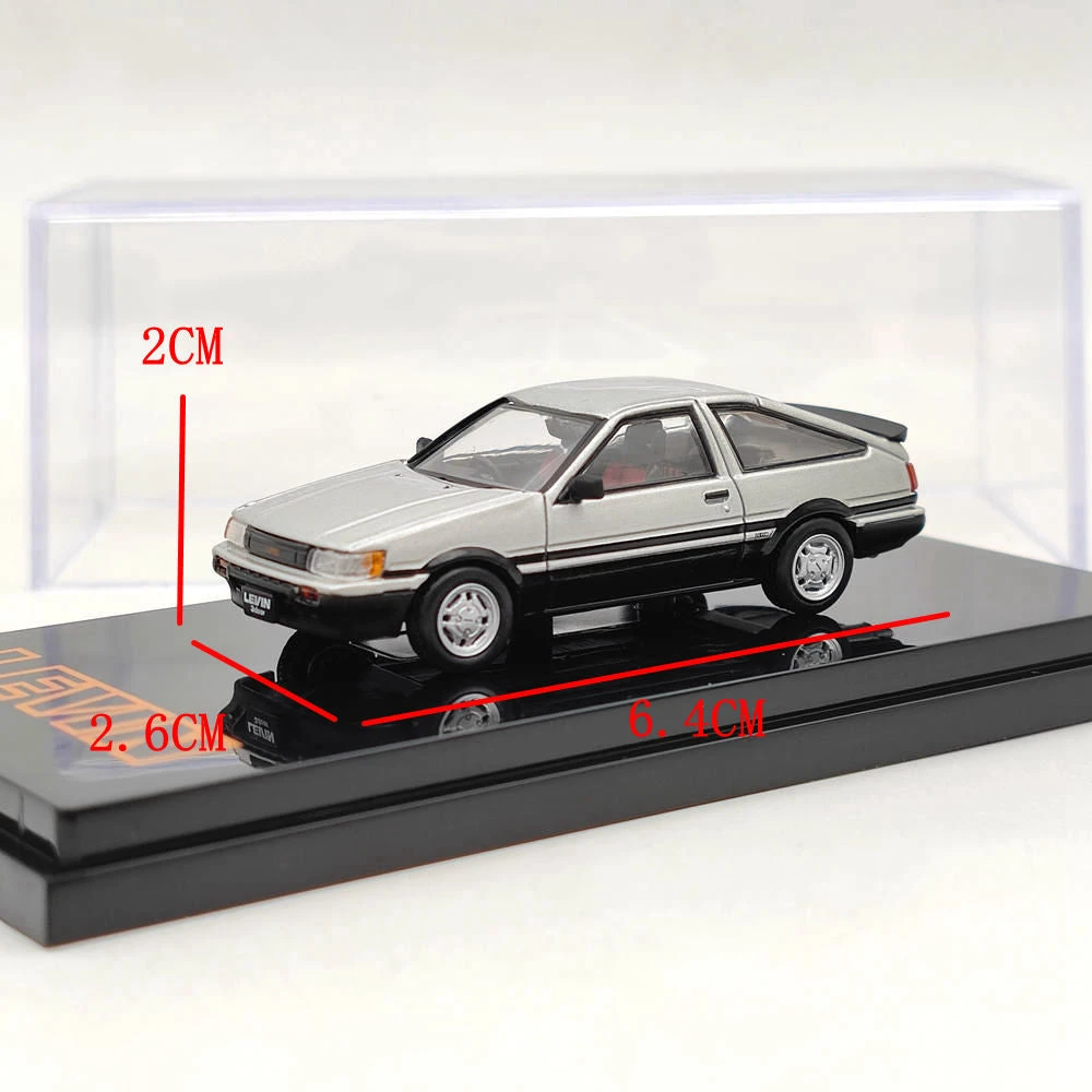 1/64 Hobby Japan TOYOTA COROLLA LEVIN AE86 3Door GT APEX 1983 Silver HJ641037ASK Diecast Model Toys Car Limited Collection Gift 6 1/64 Hobby Japan TOYOTA COROLLA LEVIN AE86 3Door GT APEX 1983 Silver HJ641037ASK Diecast Model Toys Car Limited Collection Gift - Image 6