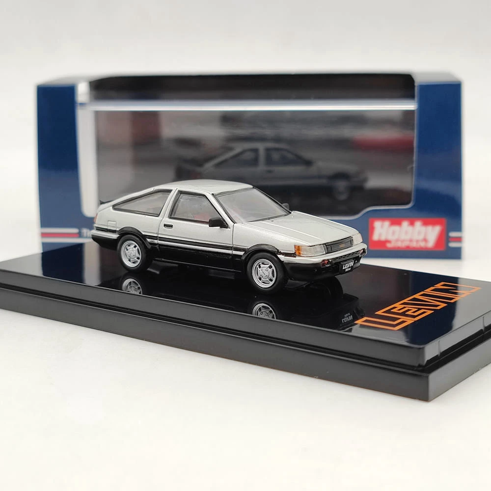 1/64 Hobby Japan TOYOTA COROLLA LEVIN AE86 3Door GT APEX 1983 Silver HJ641037ASK Diecast Model Toys Car Limited Collection Gift 2 1/64 Hobby Japan TOYOTA COROLLA LEVIN AE86 3Door GT APEX 1983 Silver HJ641037ASK Diecast Model Toys Car Limited Collection Gift - Image 2