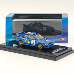 1/64 Hobby Japan SUBARU IMPREZA WRC 1997 #4 TOUR DE CORSE Blue Diecast Models -Horizone 620975acf386317fe12aad8a5f4e2913