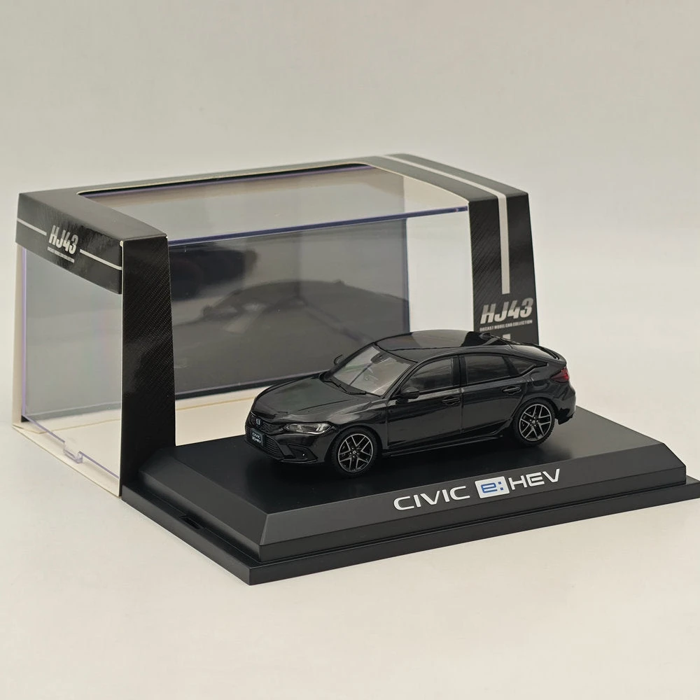 Hobby Japan 1/43 Honda CIVIC (FL4) E:HEV Crystal Black Pearl HJ433003BK Diecast Model Car Limited Collection 2 Hobby Japan 1/43 Honda CIVIC (FL4) E:HEV Crystal Black Pearl HJ433003BK Diecast Model Car Limited Collection - Image 2