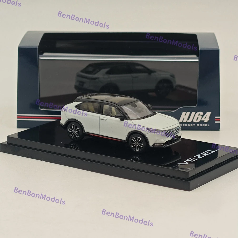 1/64 VEZEL E:HEV PLaY Premium Sunlight White Pearl HJ642071SW Hobby Japan 4 1/64 VEZEL E:HEV PLaY Premium Sunlight White Pearl HJ642071SW Hobby Japan - Image 4