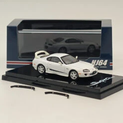 Hobby Japan 1/64 Toyota SUPRA RZ JZA80 GENUINE CUSTOMIZED VER With ActiveSpoiler White HJ643042W Diecast Models Car Collection -Horizone 86ffa90c6c96c4391caaf778df3899dd