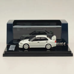 Hobby Japan 1/64 Mitsubishi Lancer RS Evolution VI HJ643033BW White Diecast