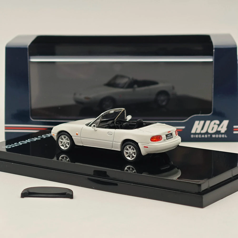 1/64 Hobby JAPAN Mazda EUNOS ROADSTER NA6CE WITH TONNEAU COVER White HJ642025AW Diecast Models Car Limited Collection Auto Toys Gift 6 1/64 Hobby JAPAN Mazda EUNOS ROADSTER NA6CE WITH TONNEAU COVER White HJ642025AW Diecast Models Car Limited Collection Auto Toys Gift - Image 6