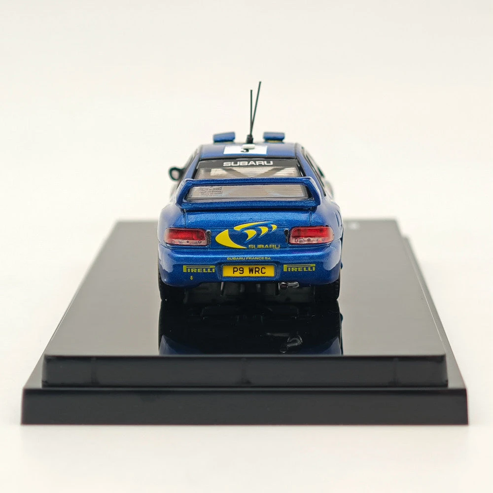 1/64 Hobby Japan SUBARU IMPREZA WRC 1997 #3 TOUR DE CORSE(Winner) Blue Diecast 4 1/64 Hobby Japan SUBARU IMPREZA WRC 1997 #3 TOUR DE CORSE(Winner) Blue Diecast - Image 4