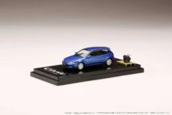 Hobby Japan 1:64 Honda Civic (EG6) SiR Ⅱ With Engine Model In Captiva Blue Pearl