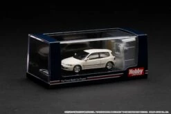 Hobby Japan 1:64 Honda Civic (EG6) SiR Ⅱ With Engine Model In Frost White -Horizone HJ641017GW 4