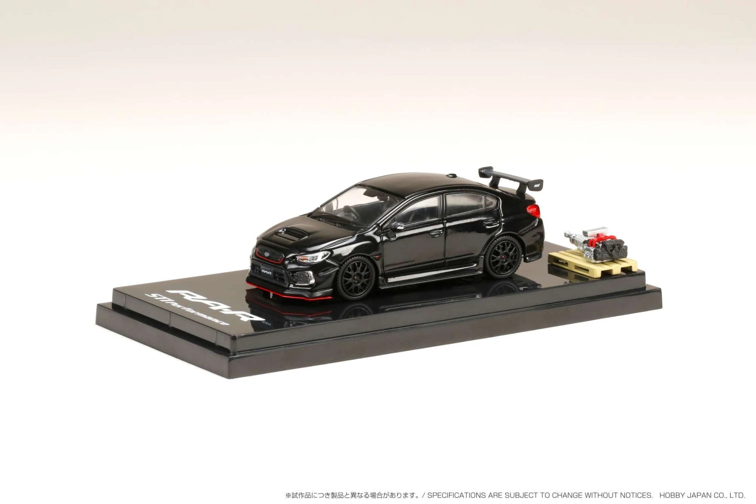 Hobby Japan 1:64 Subaru WRX STI RA-R Full-Option / With Engine Display Model In Crystal Black Silica 1 Hobby Japan 1:64 Subaru WRX STI RA-R Full-Option / With Engine Display Model In Crystal Black Silica
