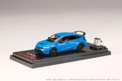 Hobby Japan 1:64 Honda Civic Type-R (FL5) With Engine Display Model In Racing Blue Pearl
