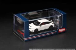 Hobby Japan 1:64 Honda Civic Type-R (FL5) With Engine Display Model In Championship White -Horizone HJ641063W PKG