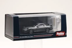 Hobby Japan 1:64 Mazda RX-7 (FD3S) Spirit-R Type In Titanium Gray Metallic With Engine Display Model -Horizone HJ642007DGM 2