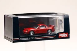 Hobby Japan 1:64 Mazda RX-7 (FD3S) Type RS In Vintage Red With Engine Display Model -Horizone HJ642007FR 2