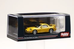Hobby Japan 1:64 Mazda RX-7 (FD3S) Type RS In Sunburst Yellow With Engine Display Model -Horizone HJ642007FY 2