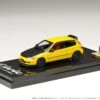 Hobby Japan 1:64 Honda Civic (EG6) Customized Version With Engine Display In Yellow