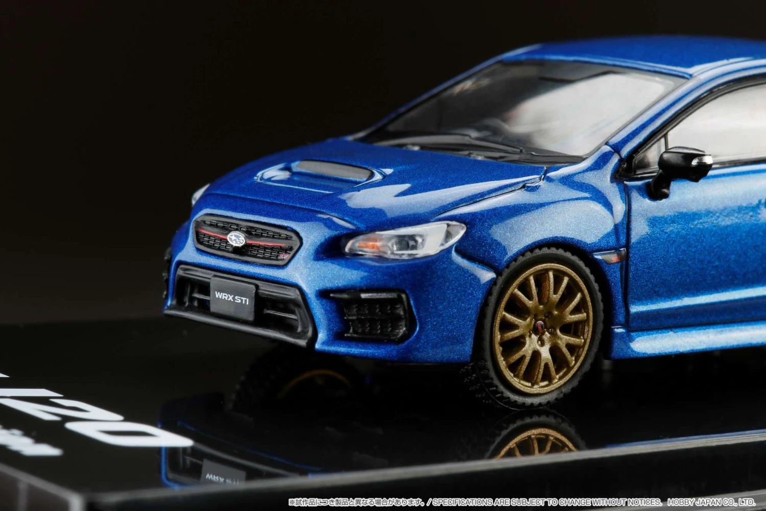 Hobby Japan 1:64 Subaru WRX STI EJ20 Final Edition With Engine Display Model In WR Blue Pearl 4 Hobby Japan 1:64 Subaru WRX STI EJ20 Final Edition With Engine Display Model In WR Blue Pearl - Image 4