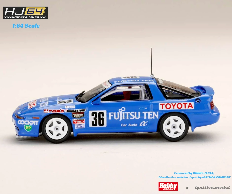 Hobby Japan 1:64 Toyota Supra (MA70) 1990 FUJITSUTEN TOM'S #36 Specification 2 Hobby Japan 1:64 Toyota Supra (MA70) 1990 FUJITSUTEN TOM'S #36 Specification - Image 2