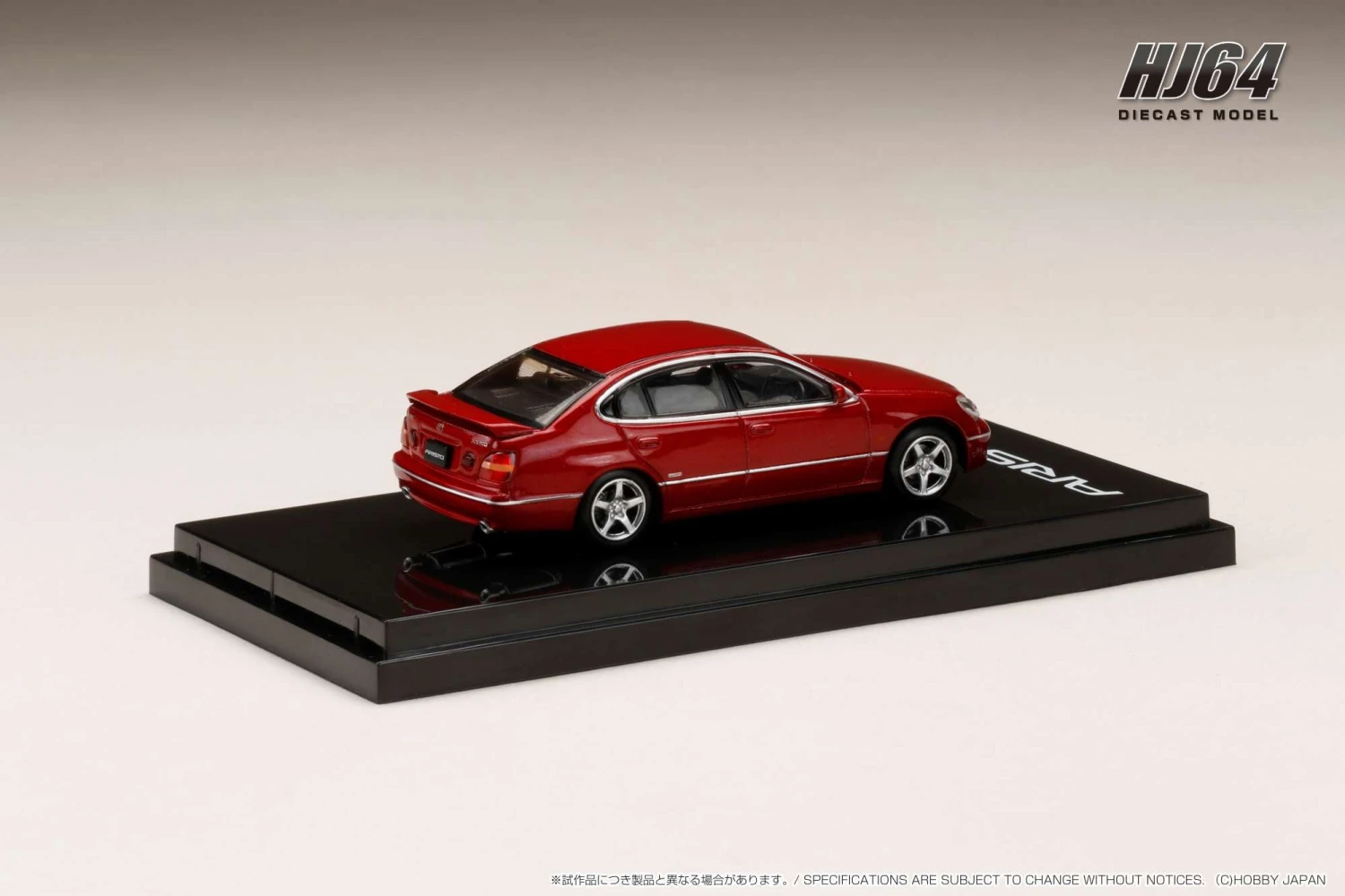 Hobby Japan 1:64 Toyota Aristo (V300) Vertex Edition Early Version In Red Mica 2 Hobby Japan 1:64 Toyota Aristo (V300) Vertex Edition Early Version In Red Mica - Image 2