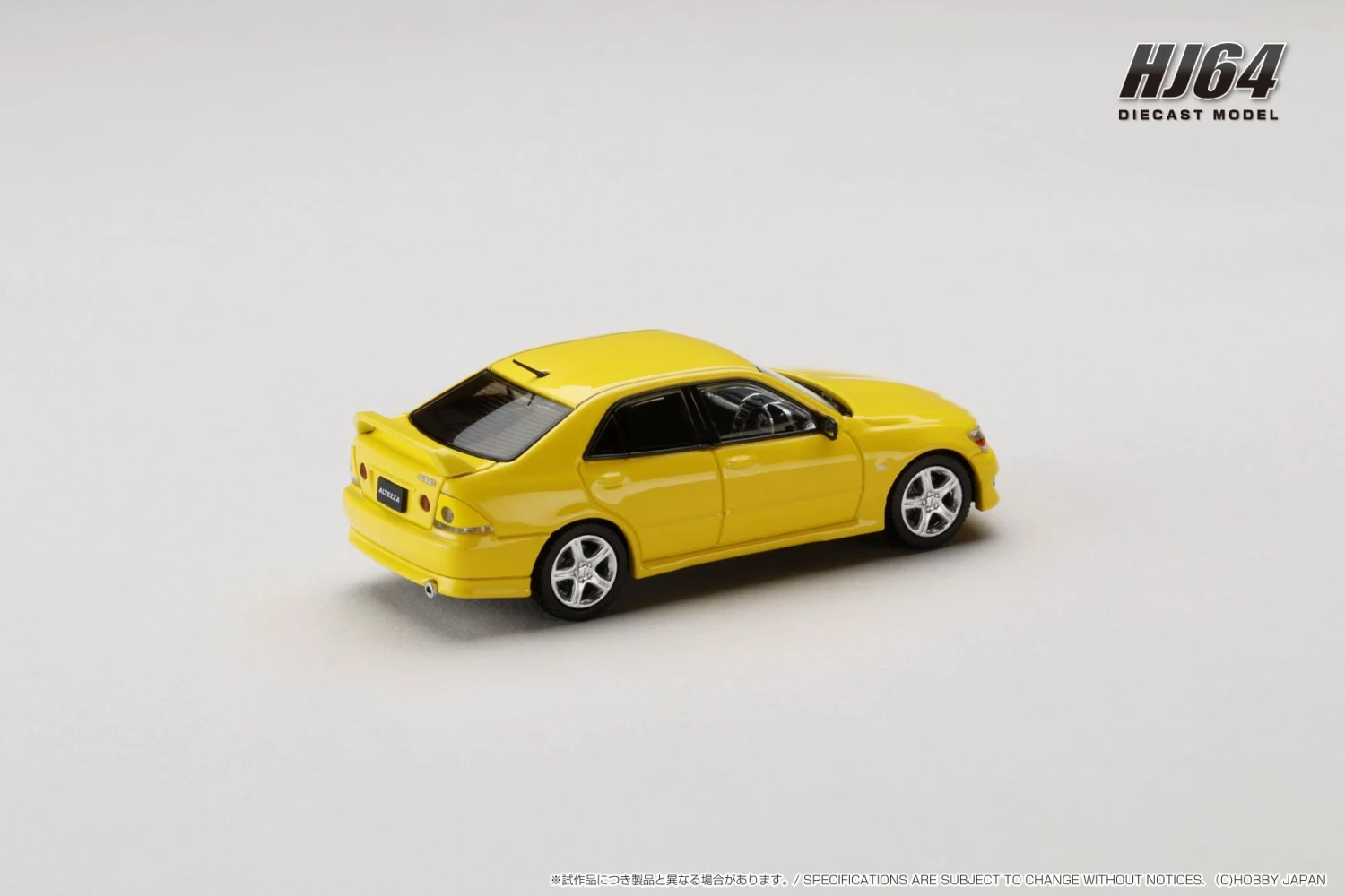 *PREORDER* Hobby Japan 1:64 Toyota ALTEZZA RS200 (E10) 1998 Genuine Option Parts In Super Bright Yellow 2 *PREORDER* Hobby Japan 1:64 Toyota ALTEZZA RS200 (E10) 1998 Genuine Option Parts In Super Bright Yellow - Image 2