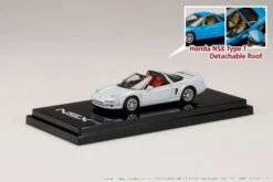 Hobby Japan 1:64 Honda NSX Type T With Detachable Roof In Platinum White Pearl