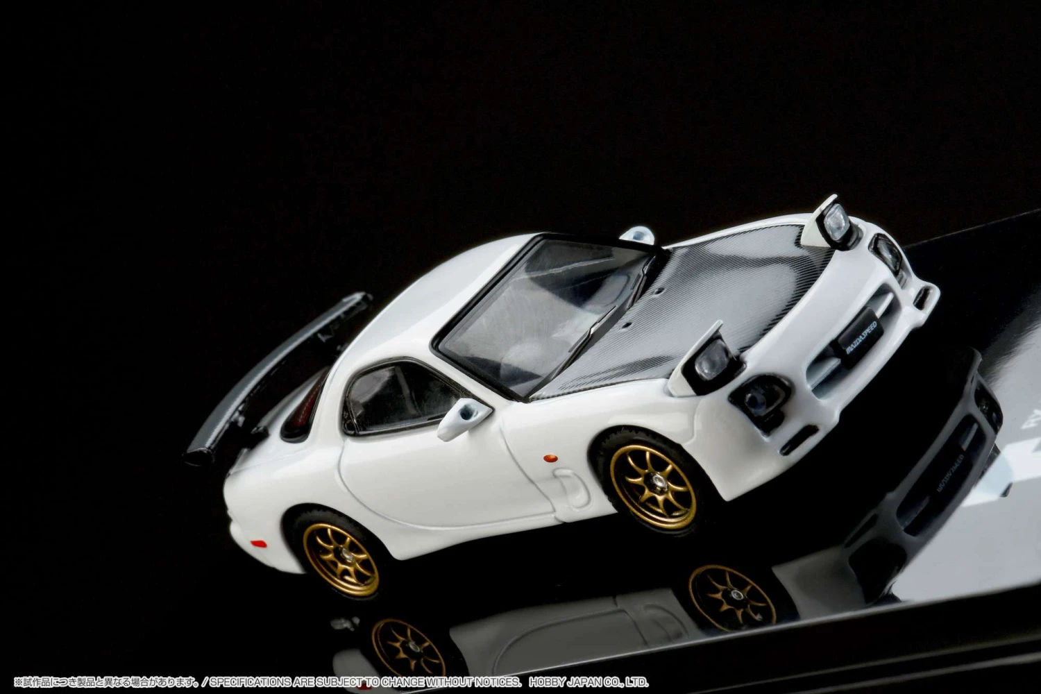 Hobby Japan 1:64 Mazda RX-7 Efini (FD3S) A-Spec With GT Wing In Pure White 4 Hobby Japan 1:64 Mazda RX-7 Efini (FD3S) A-Spec With GT Wing In Pure White - Image 4