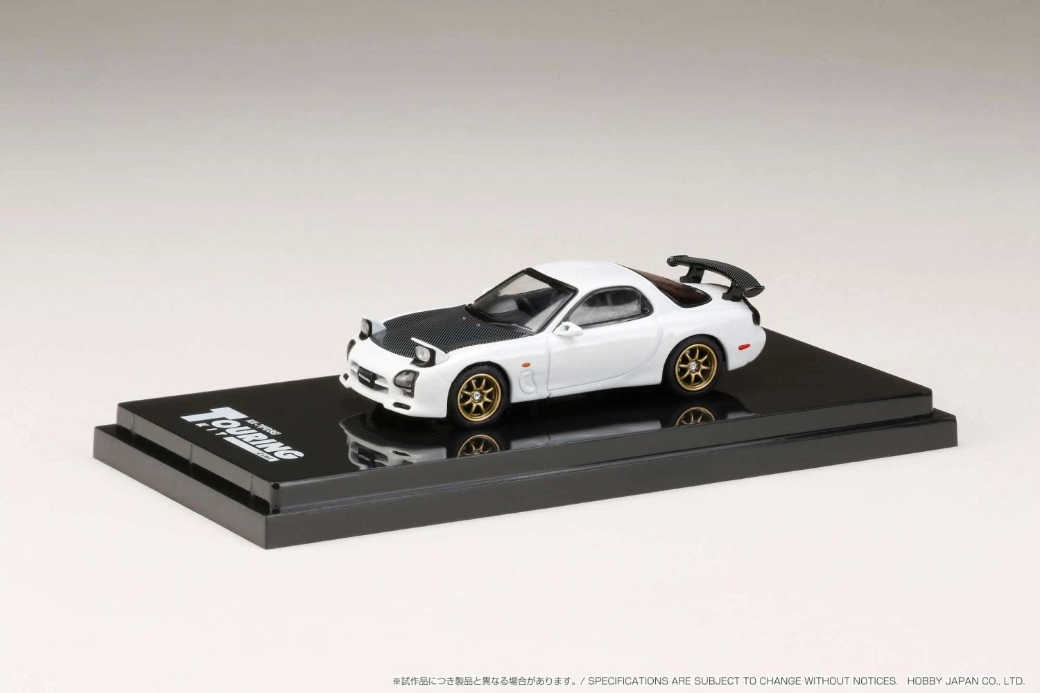 Hobby Japan 1:64 Mazda RX-7 Efini (FD3S) A-Spec With GT Wing In Pure White 1 Hobby Japan 1:64 Mazda RX-7 Efini (FD3S) A-Spec With GT Wing In Pure White