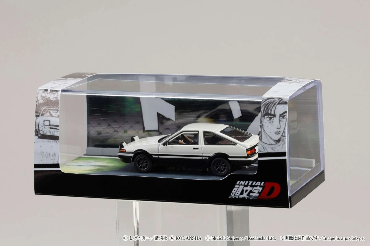 Hobby Japan 1:64 Toyota SPRINTER TRUENO GT APEX AE86 / INITIAL D VS Ryosuke Takahashi With Takumi Fujiwara Figure 3 Hobby Japan 1:64 Toyota SPRINTER TRUENO GT APEX AE86 / INITIAL D VS Ryosuke Takahashi With Takumi Fujiwara Figure - Image 3