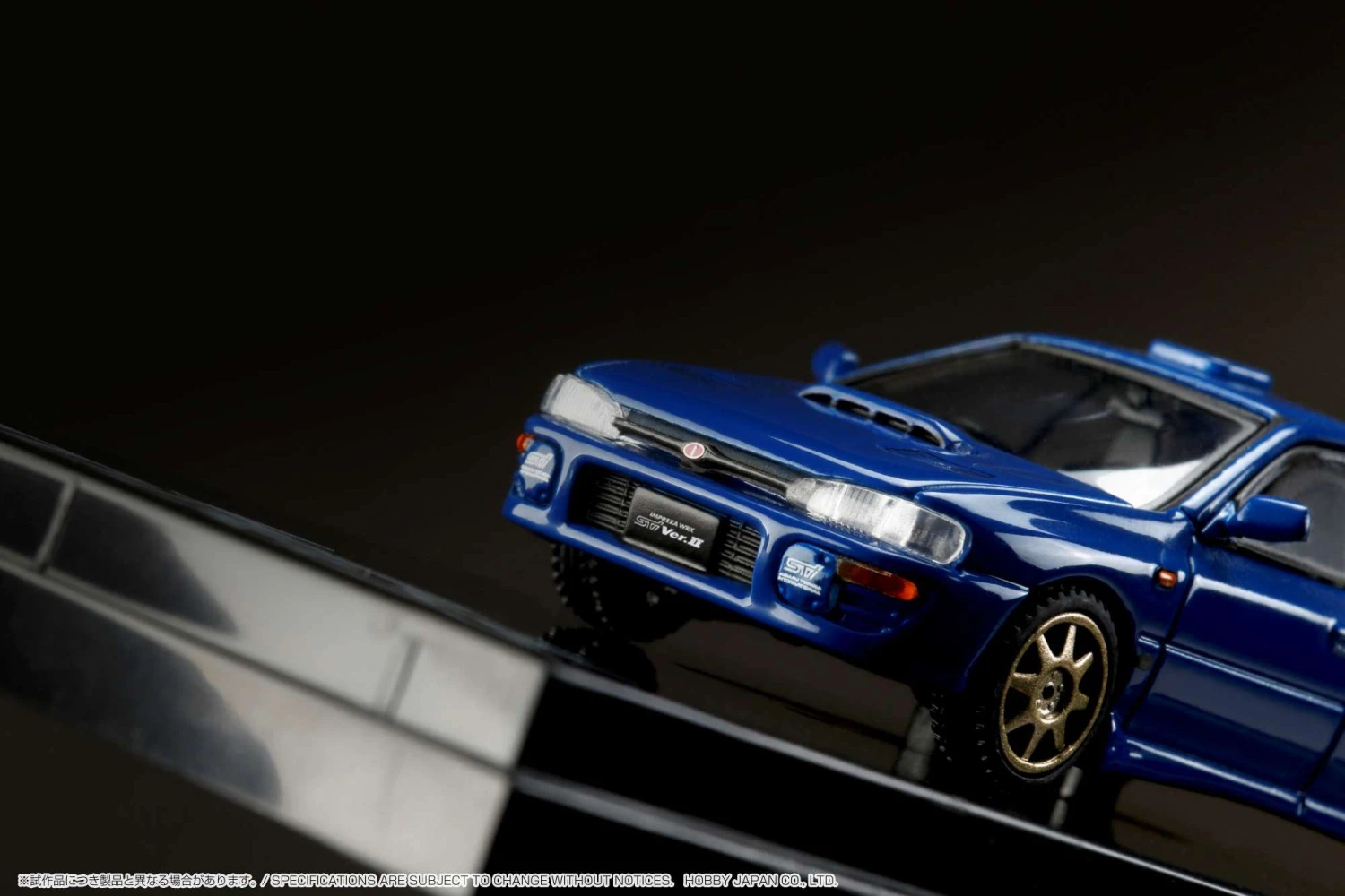 Hobby Japan 1:64 Subaru Impreza WRX (GC8) STi Version Ⅱ Sports Blue With Engine Display Model 6 Hobby Japan 1:64 Subaru Impreza WRX (GC8) STi Version Ⅱ Sports Blue With Engine Display Model - Image 6